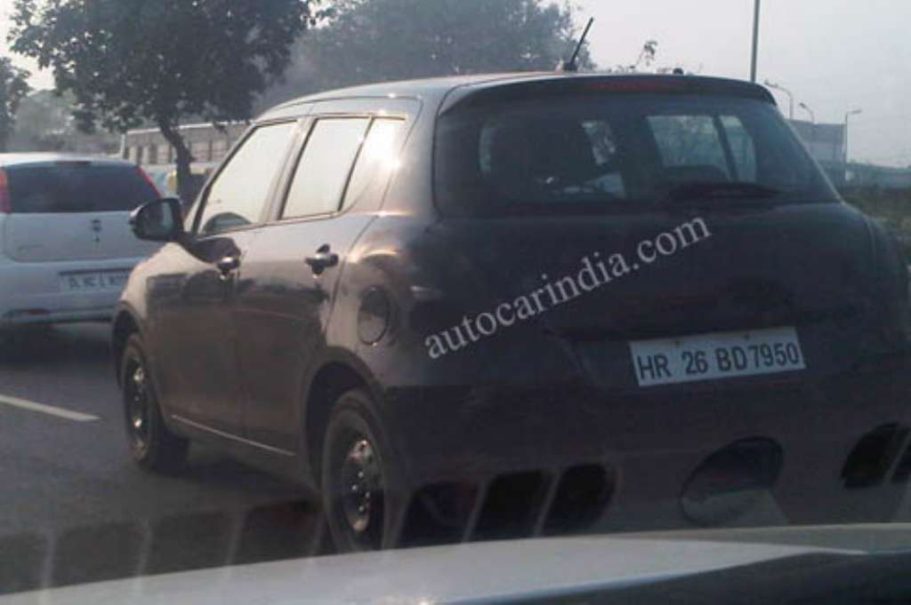 New Maruti Swift Spied In India