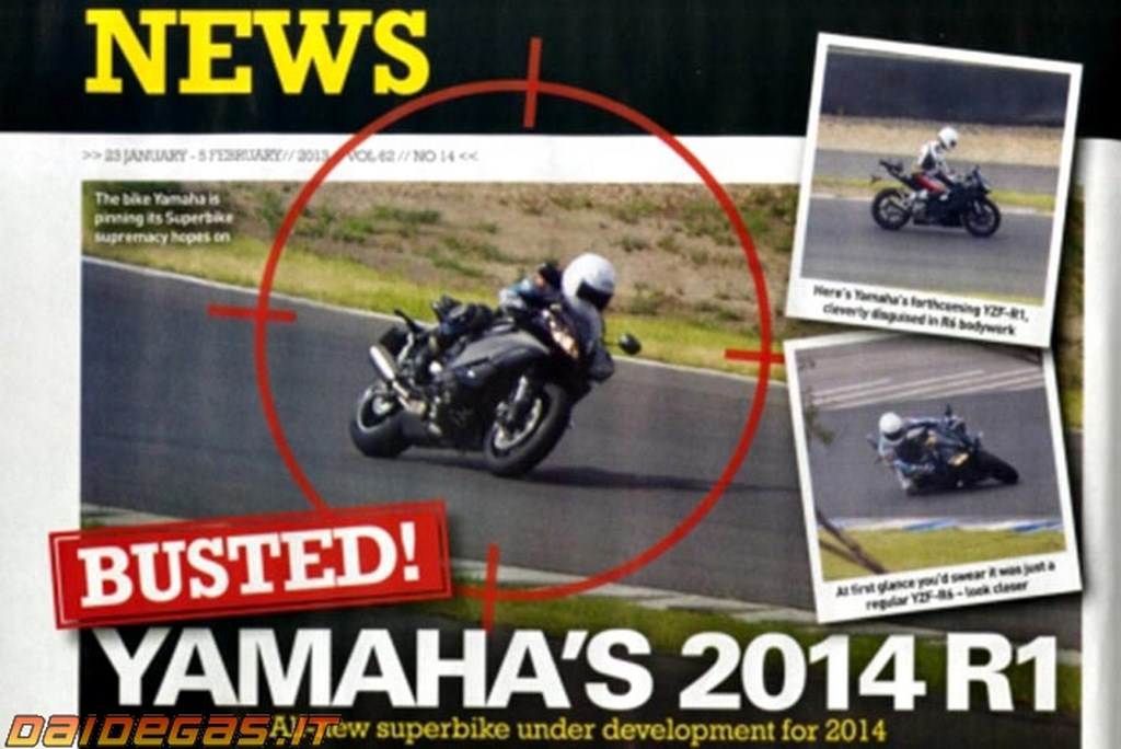 2014 Yamaha R1 Caught On Track Test
