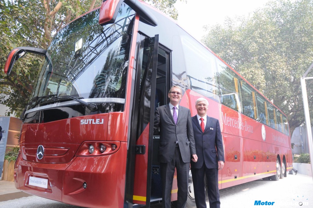 Photos of mercedes benz multi axle bus india