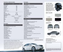2012 Hyundai Sonata Specifications