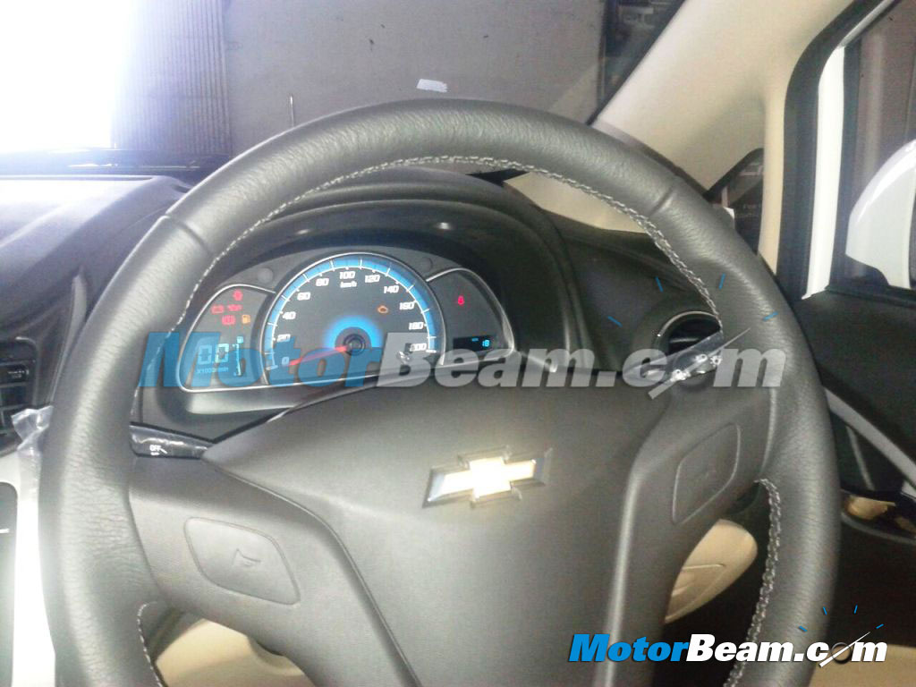 2014 Chevrolet Sail Interior Update Spied Steering Wheel