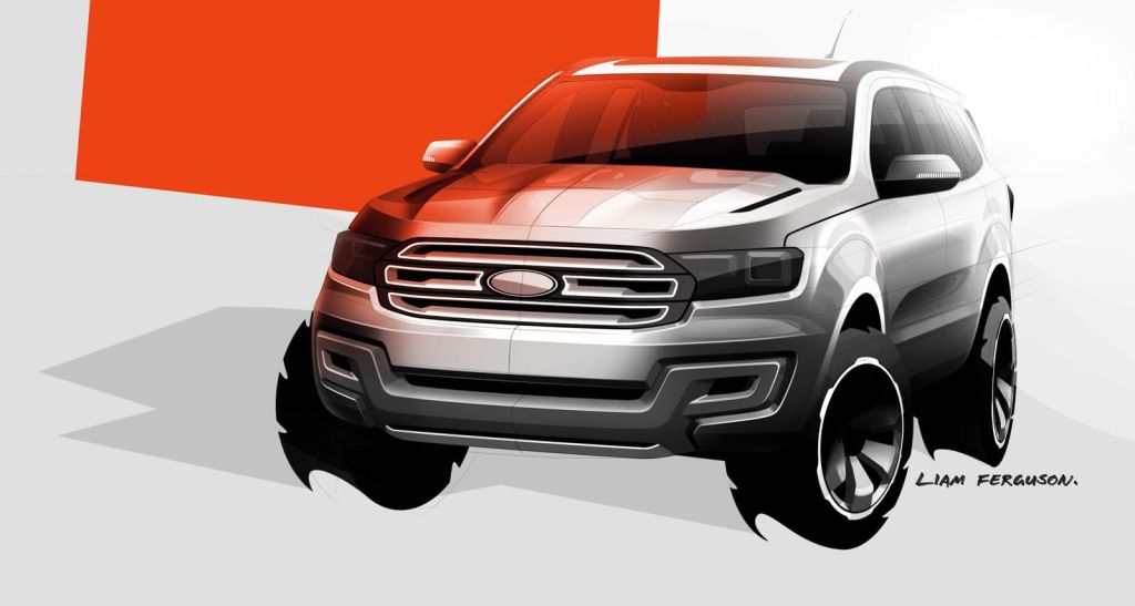 2014 Ford Endeavour Sketch