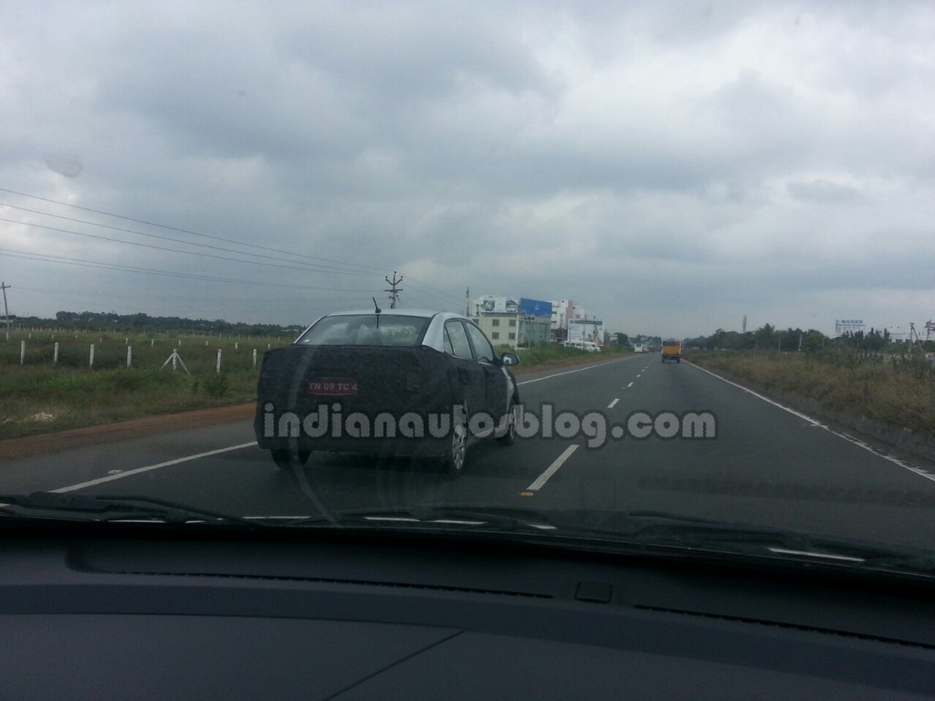 2014 Hyundai Grand i10 Sedan Spied Rear