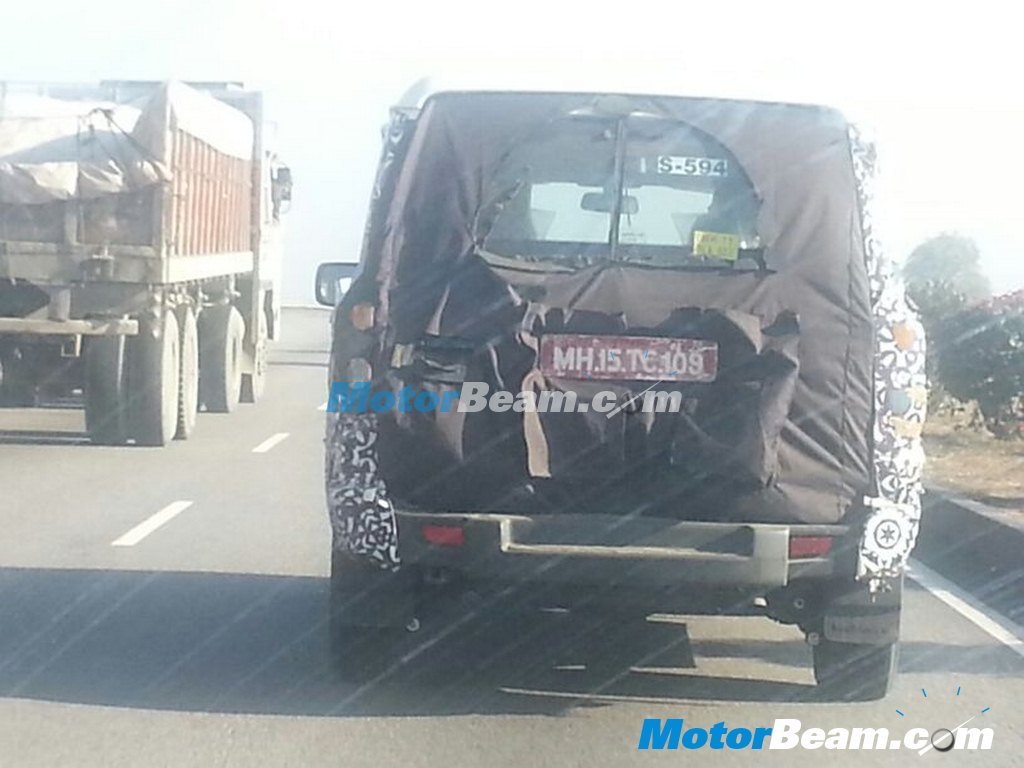 2014 Mahindra Scorpio Spyshot Rear