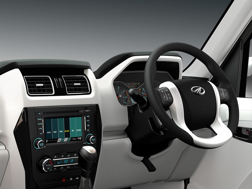 2014 Mahindra Scorpio Studio Shot Steering Wheel