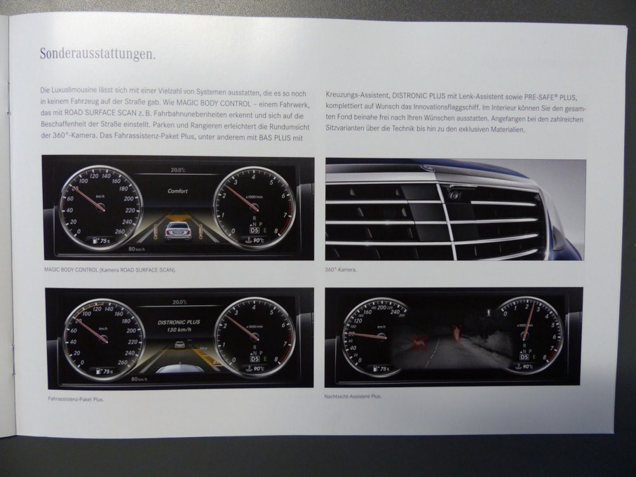 2014 Mercedes-Benz S-Class Brochure Instrument Panel