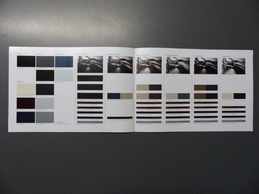 2014 Mercedes-Benz S-Class Brochure Interior Colour Options