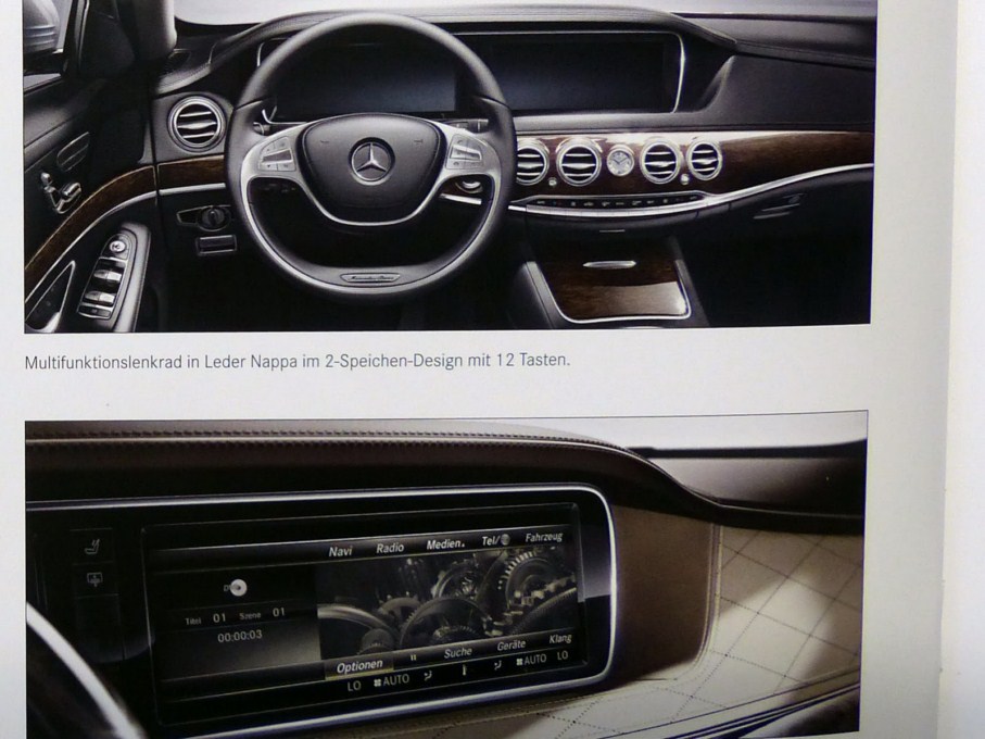 2014 Mercedes-Benz S-Class Brochure Steering Wheel
