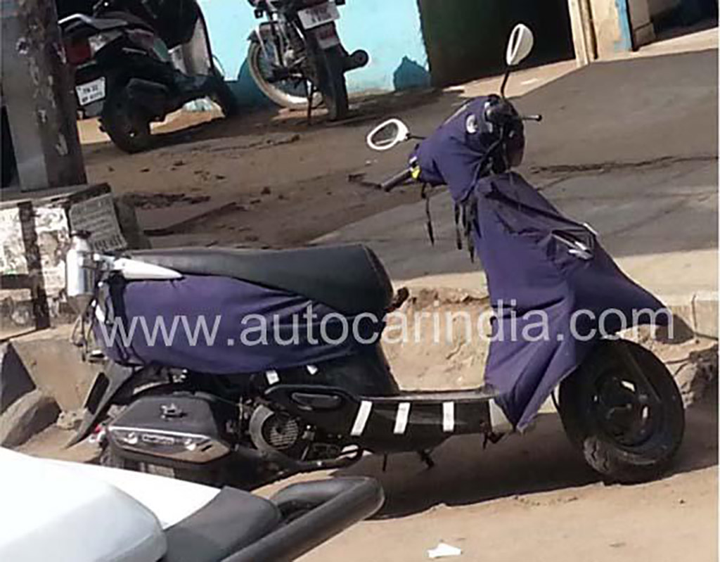 2014 TVS Scooty Spied