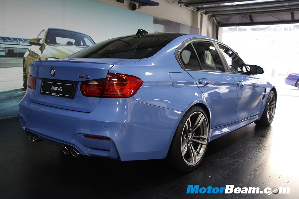 2015 BMW M3 Launch Rear Profile