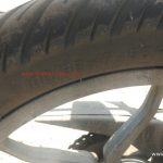 2015 Bajaj Pulsar Spy Shot Rear Tyre