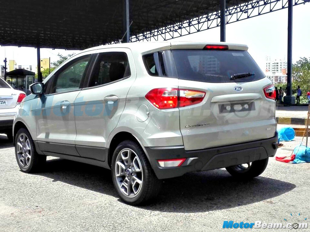 2015 Ford EcoSport Facelift Test Mule No Spare Wheel