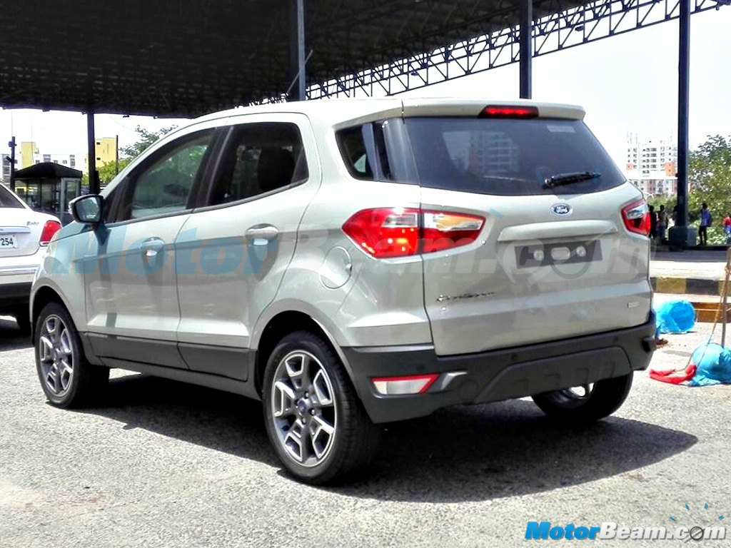 2015 Ford EcoSport Facelift Test Mule No Spare Wheel