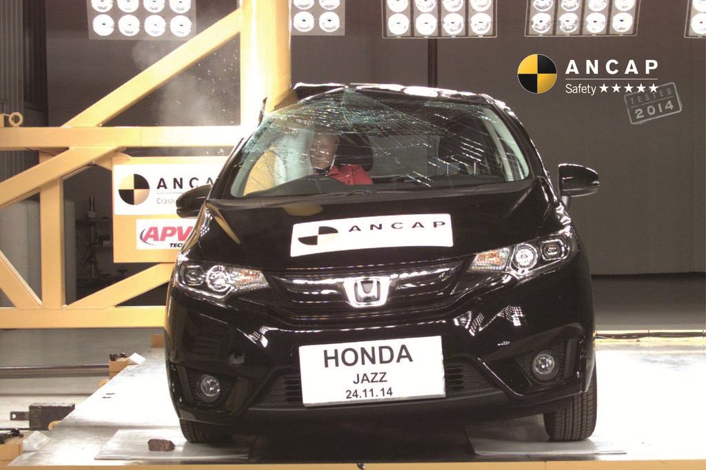 2015 Honda Jazz Crash Test ANCAP Front
