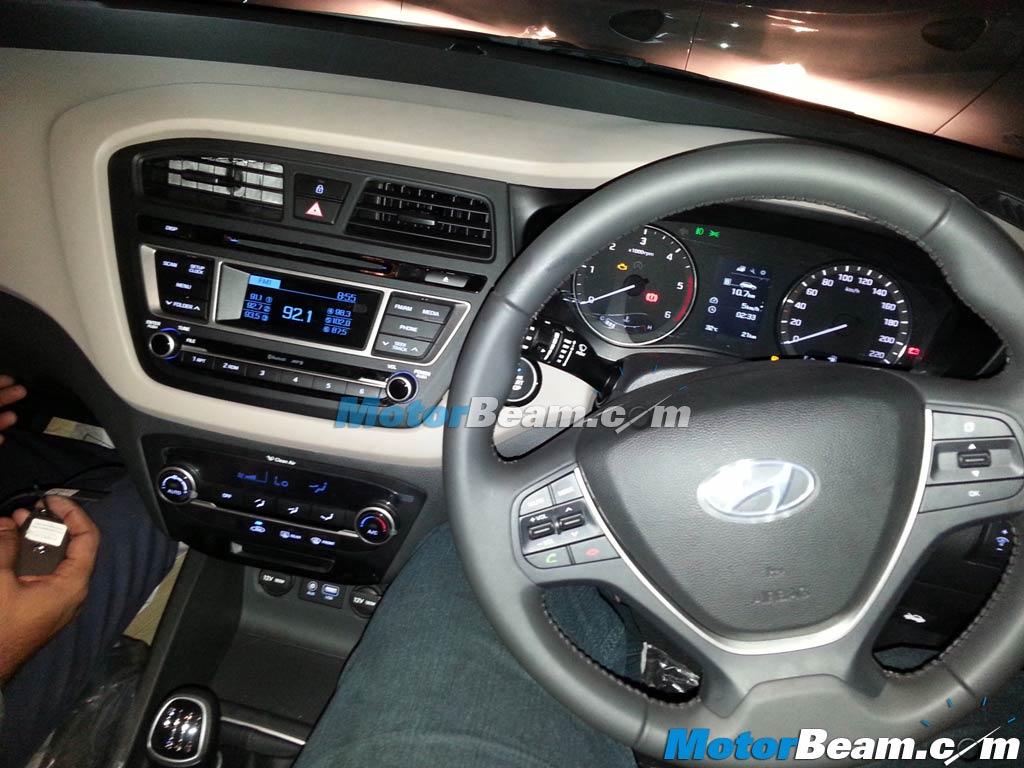 2015 Hyundai Elite i20 Spy Shot Dashboard