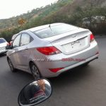 2015 Hyundai Verna Facelift Spied Pune Rear