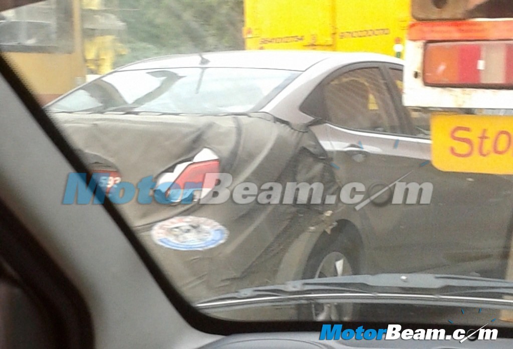 2015 Hyundai Verna Facelift Spied Tail Lights