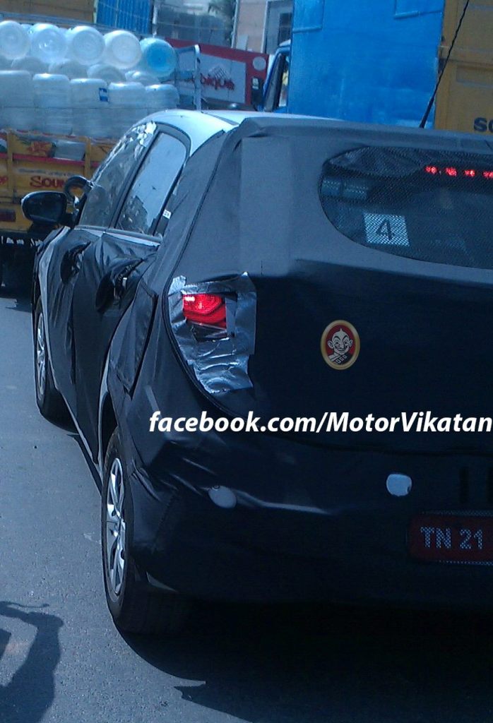 2015 Hyundai i20 Spy Shot Rear