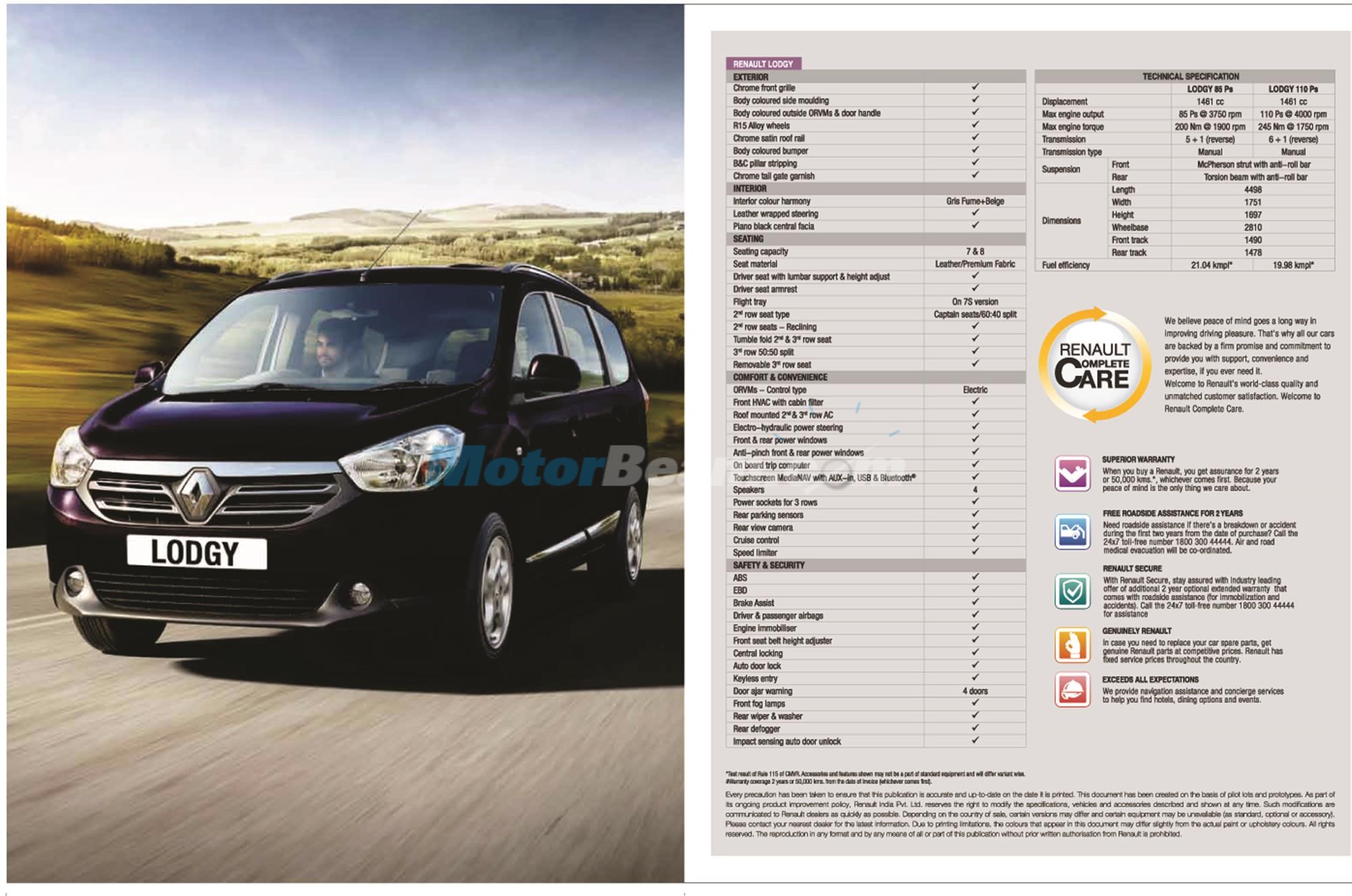 2015 Renault Lodgy Brochure