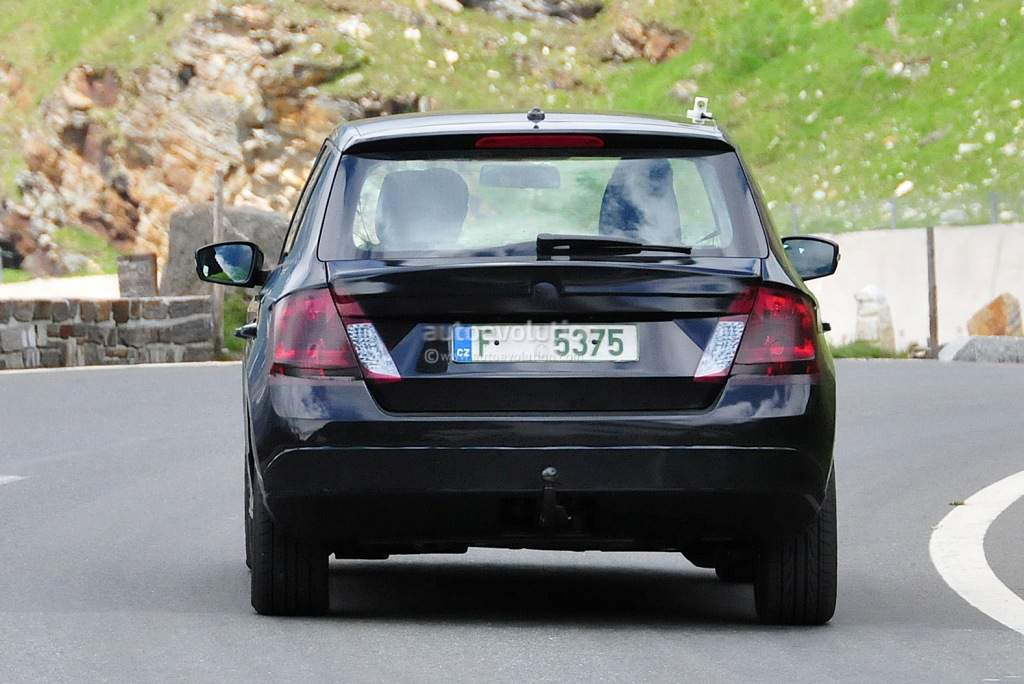 2015 Skoda Fabia Spy Shot Rear