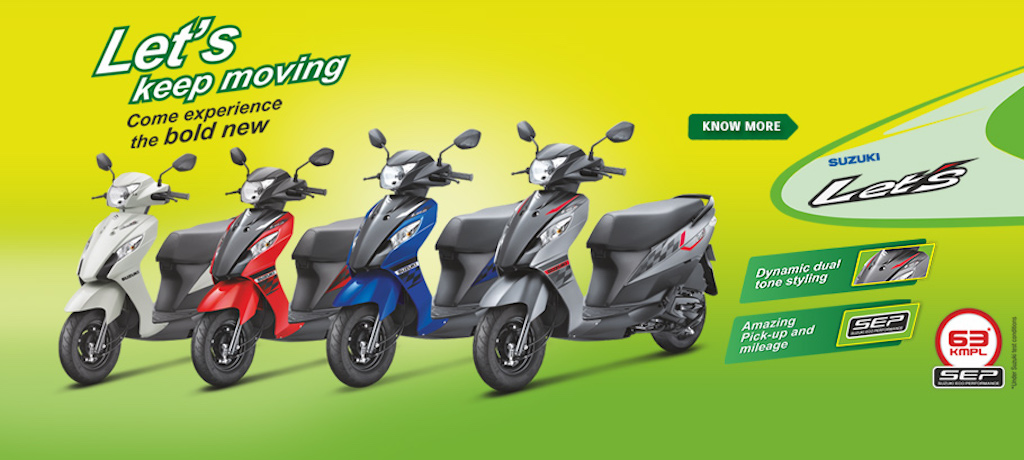 2015 Suzuki Let's Dual Tone Colours