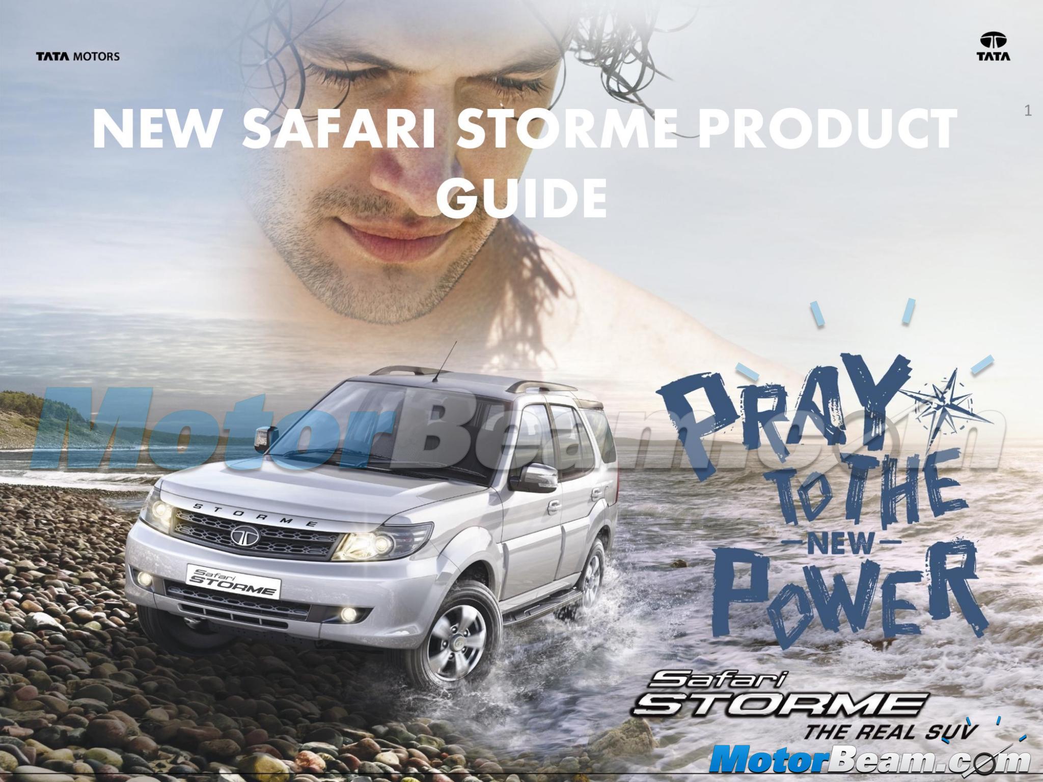 2015 Tata Safari Storme Product Guide