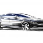 2015 VW Passat Side Sketch