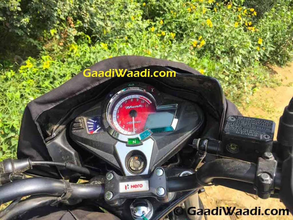 2016 Hero Hunk Facelift Leaked Instrument Cluster