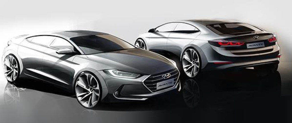 2016 Hyundai Elantra Avante Sketch