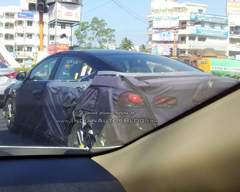 2016 Hyundai Elantra Rear Three Quarter Spied