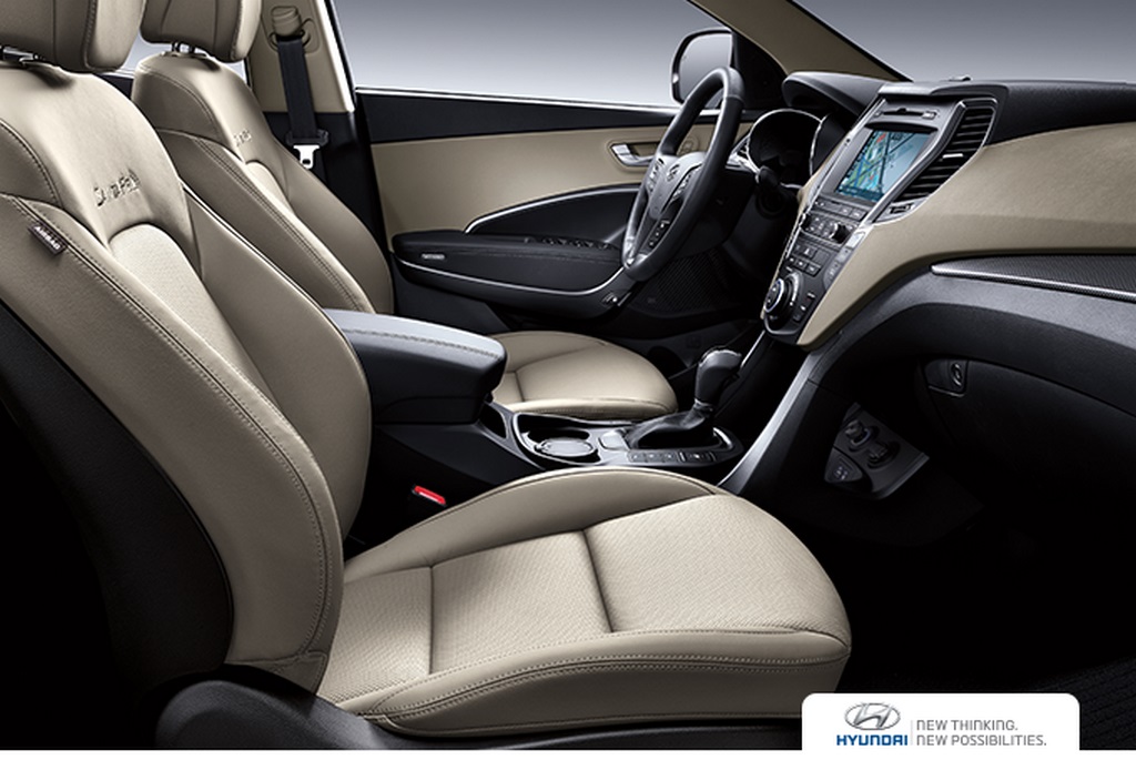 2016 Hyundai Santa Fe Facelift Interiors