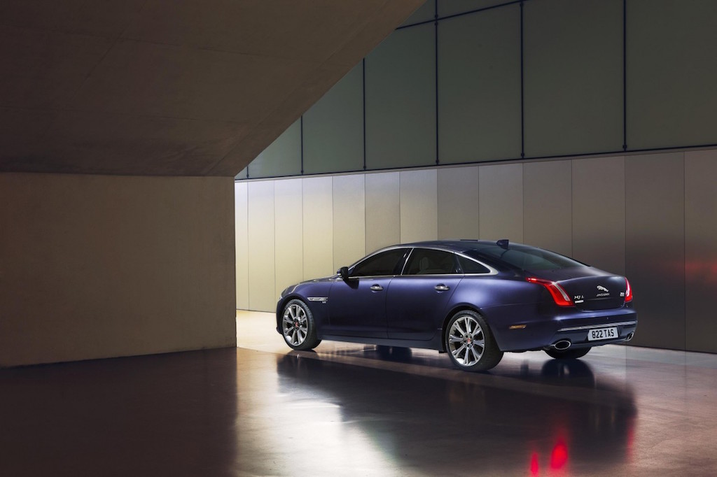 2016 Jaguar XJ Facelift Rear Studio Shot