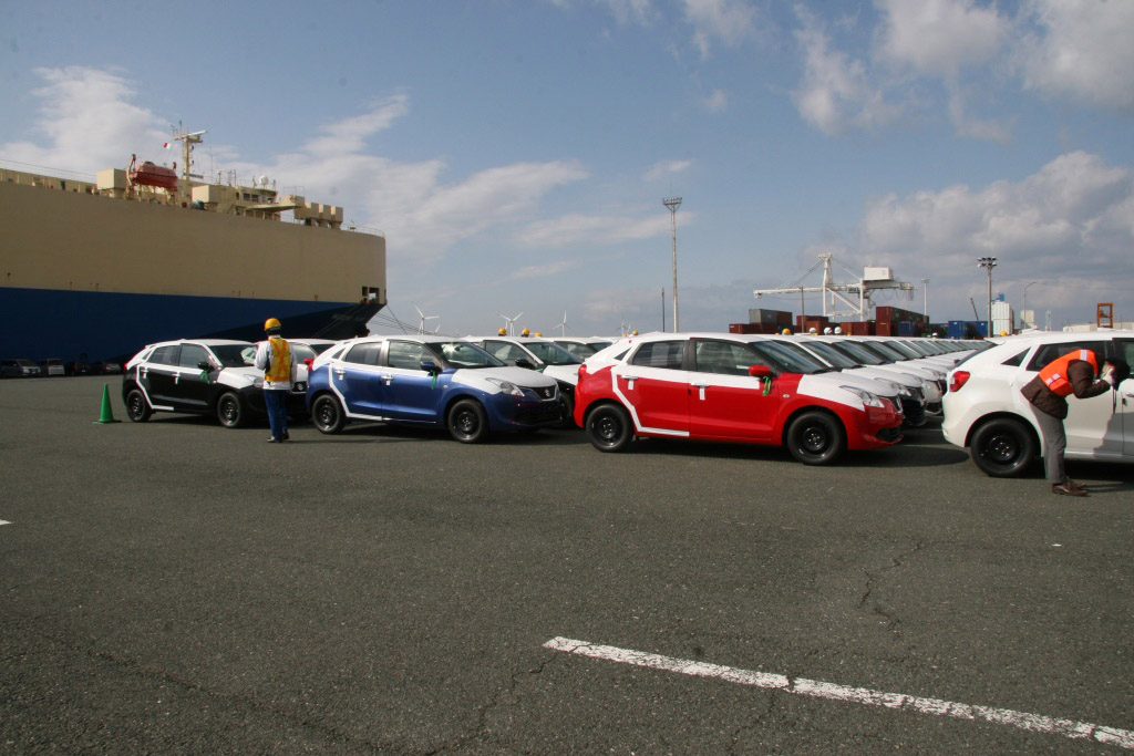 2016 Maruti Baleno First Shipment At Japan