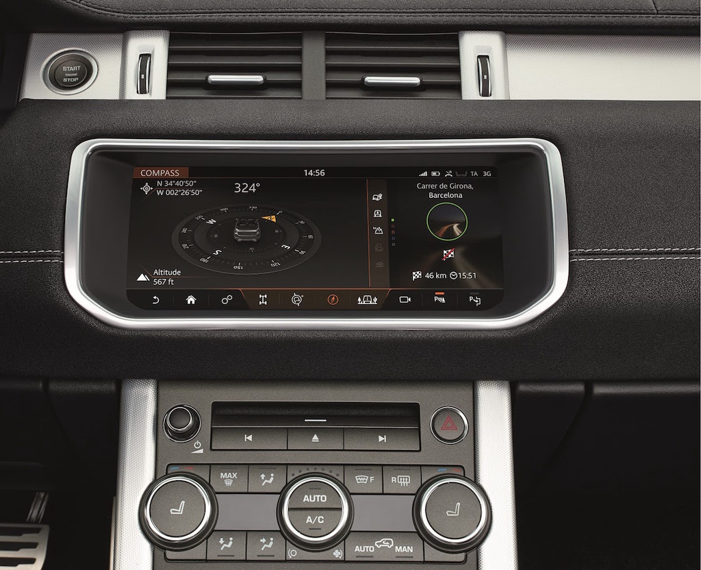2016 Range Rover Evoque Convertible Centre Console