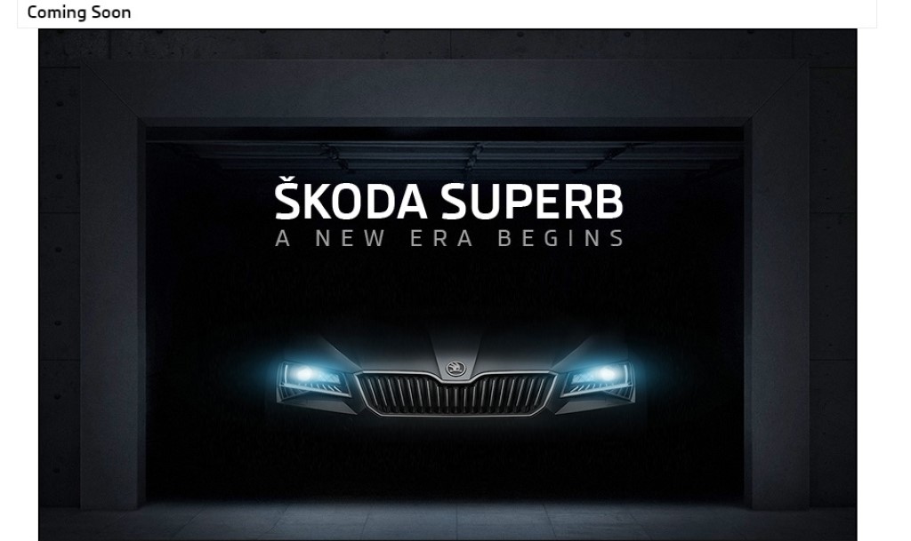 2016 Skoda Superb Website