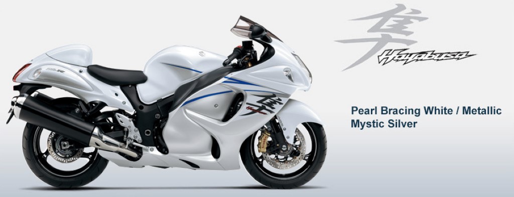 2016 Suzuki Hayabusa Pearl Bracing White
