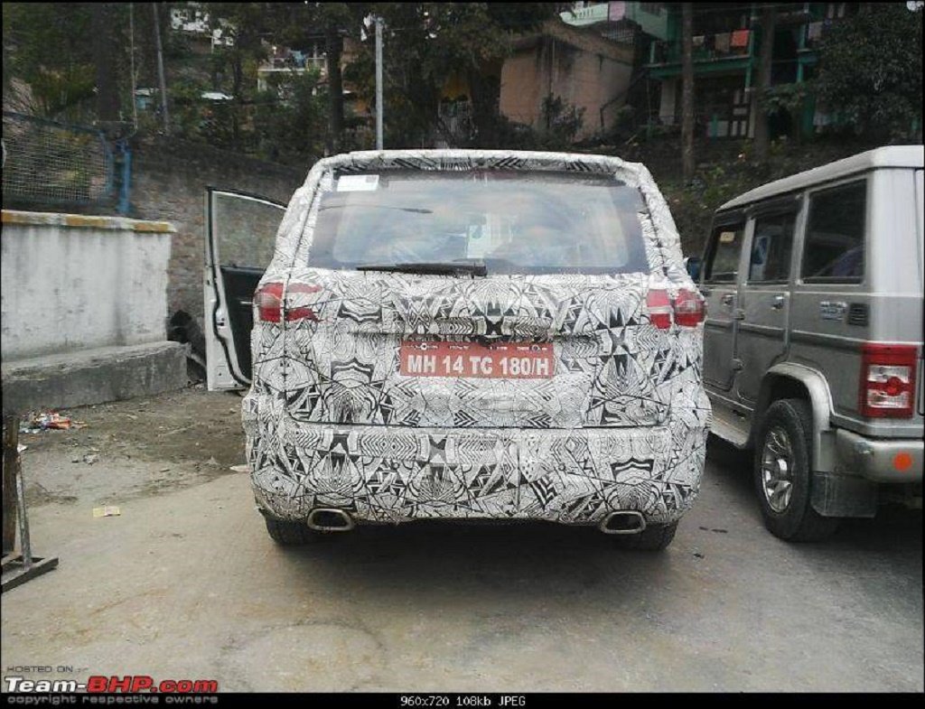 2016 Tata Hexa Rear Spy Shot