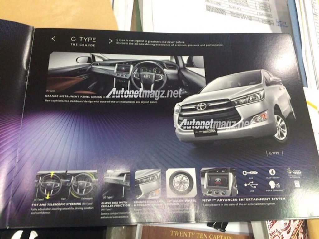 2016 Toyota Innova Brochure G Variant