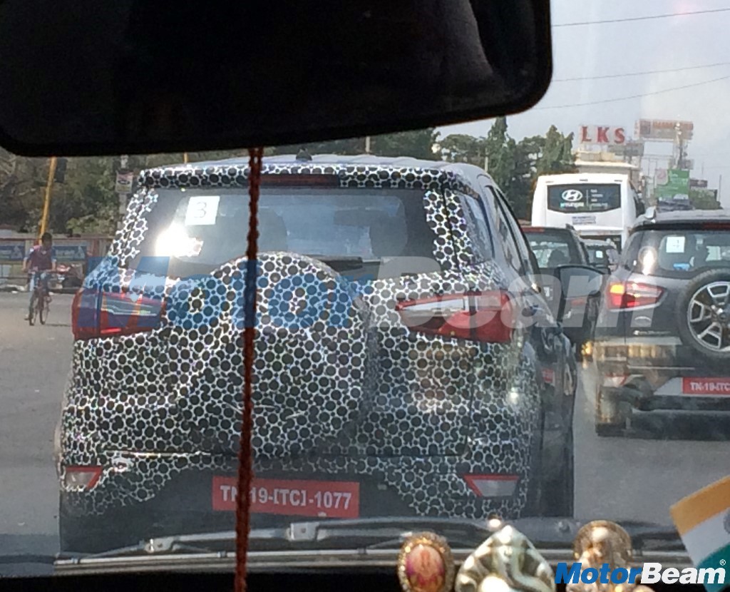 2017 Ford EcoSport Rear Spied'
