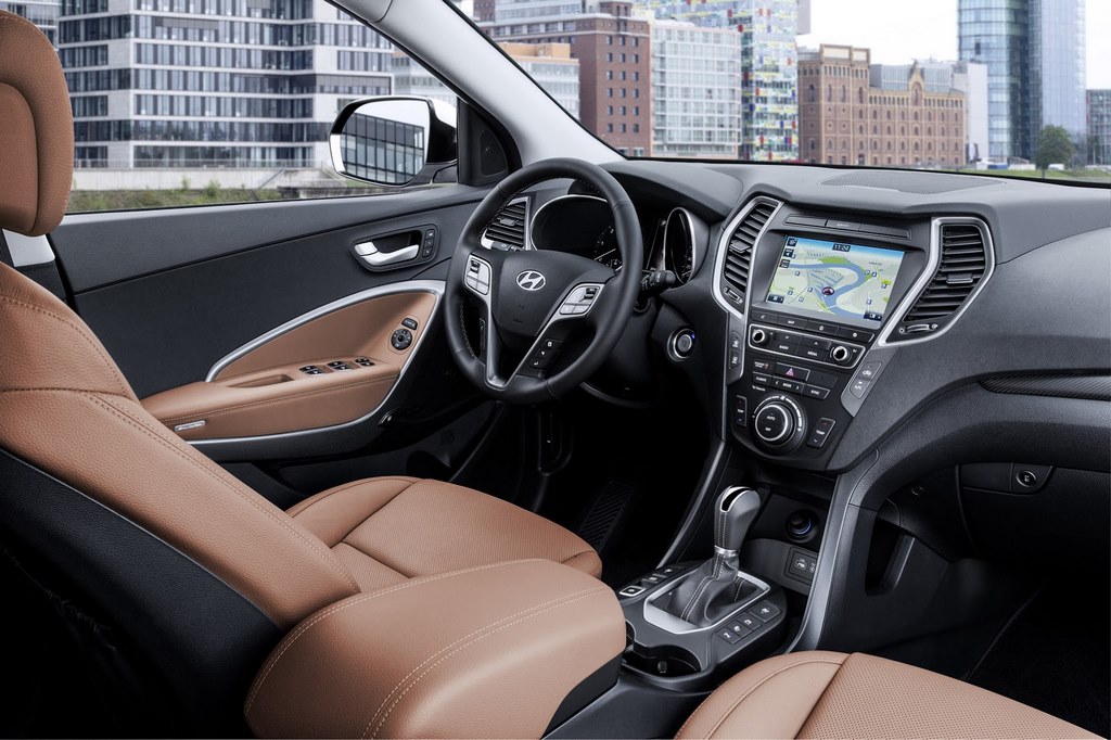 2017 Hyundai Santa Fe Facelift Interiors