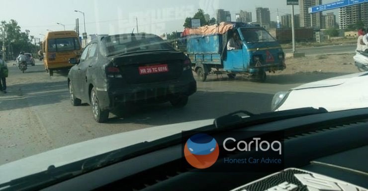 2017 Maruti Swift DZire Spied Testing