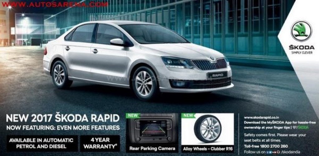 2017 Skoda Rapid Equipment