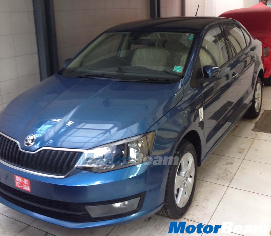 2017 Skoda Rapid Facelift Spied