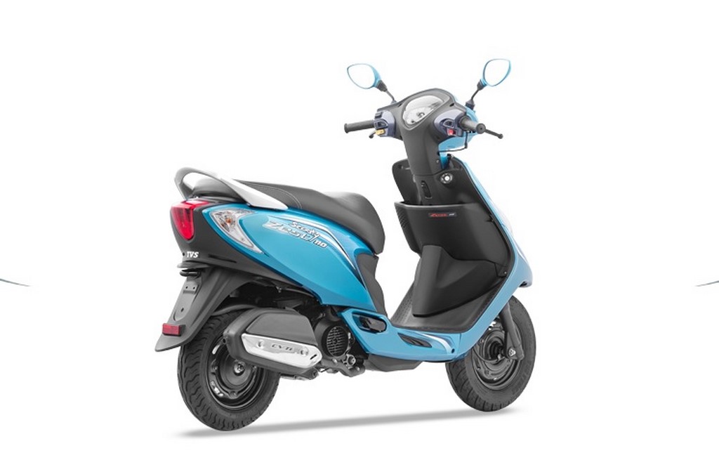 2017 TVS Scooty Zest Three Quarter View