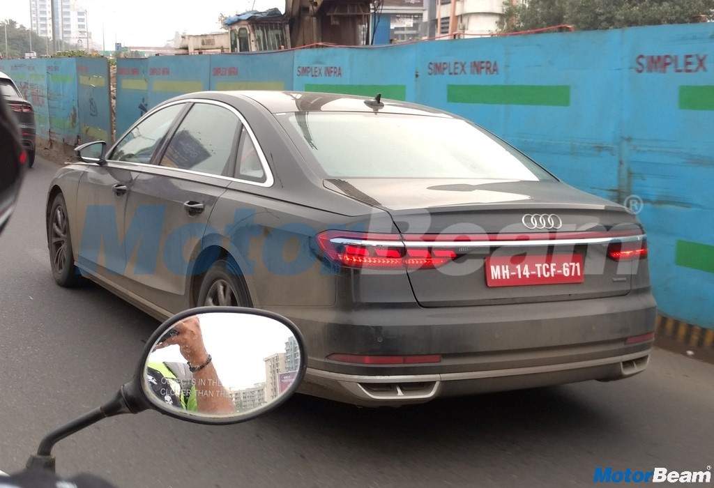 2018 Audi A8 Rear Spied
