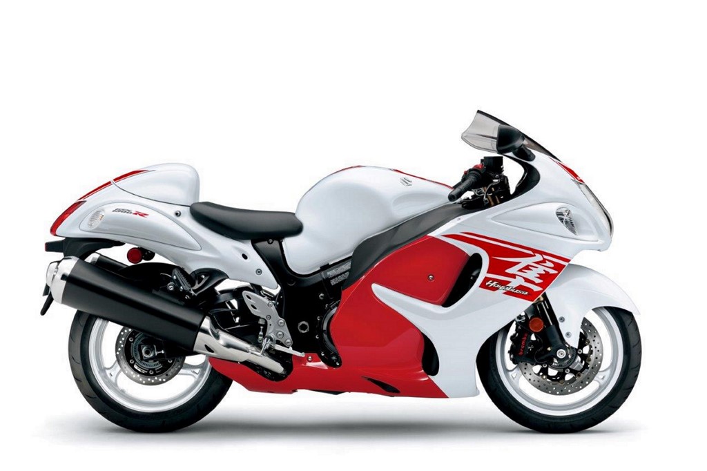 2018 Hayabusa Pearl Mira Red & Pearl Glacier White