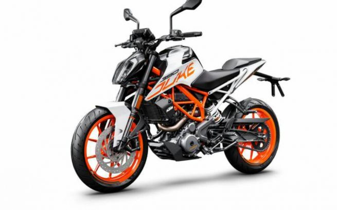 2018 KTM Duke 390 White