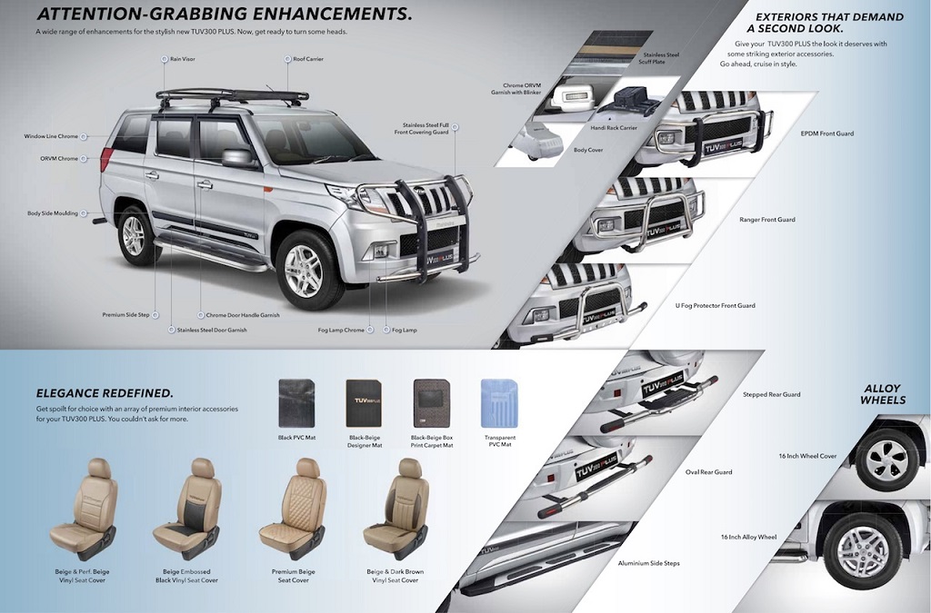 2018 Mahindra TUV300 Plus Accessories