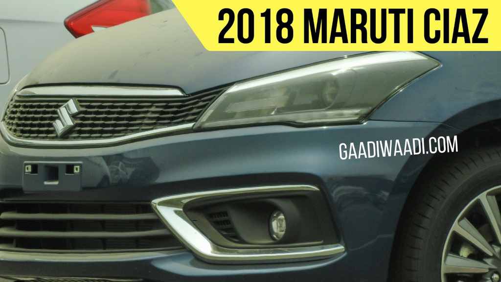2018 Maruti Ciaz Facelift Spotted