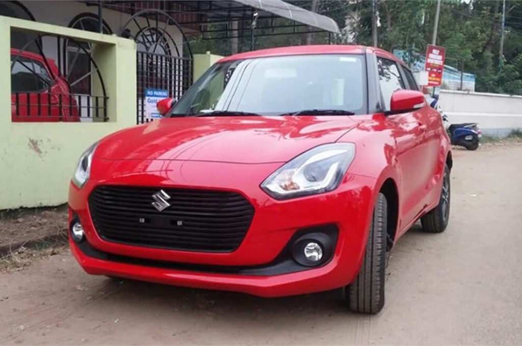 2018 Maruti Swift Front Spied